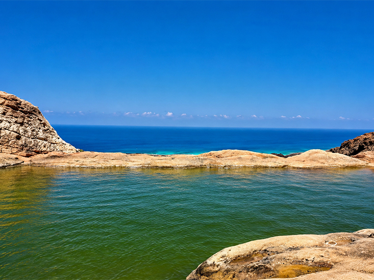 Homhil natural pool and ocean view Socotra