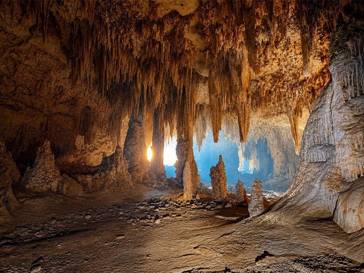 Hoq Cave stalactites Socotra