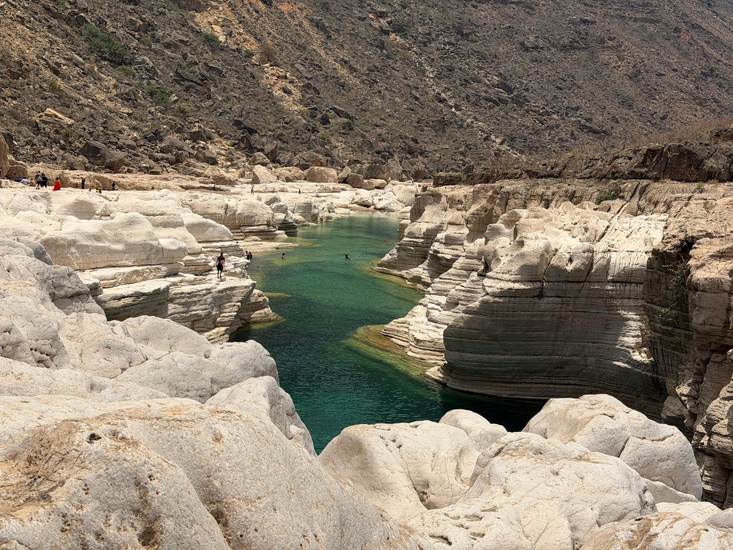 Hidden pools in Kilissan Wadi Socotra